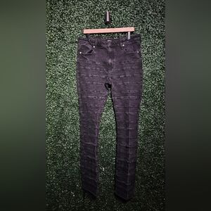 Men's Charcoal Stacker Jeans
